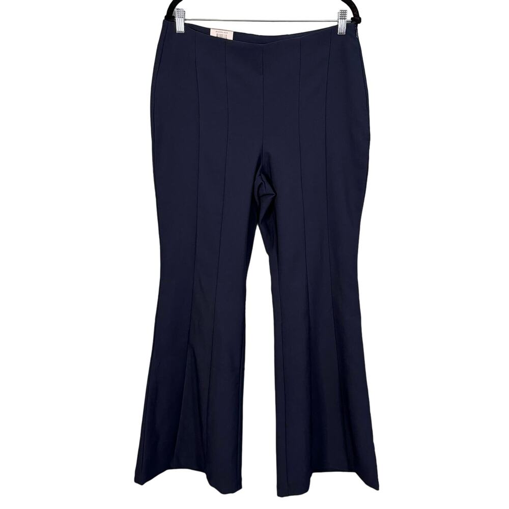 INC INTERNATIONAL CONCEPTS Pants 12 Bootcut Flare Leg Mid Rise Pleated Blue NWT